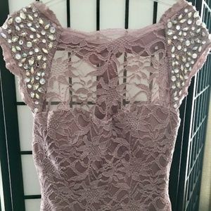 Prom / Bridesmaid Dress with Rhinestone Sequin